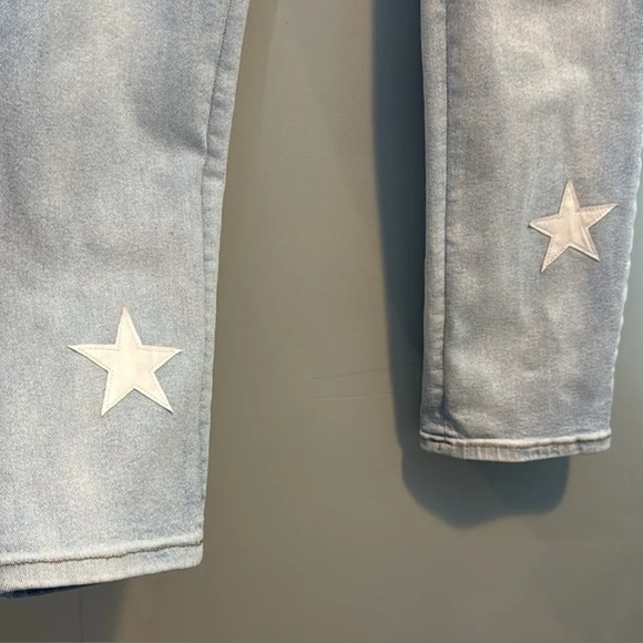 BLANK NYC Madison Crop High-Rise Straight In Too Deep Star Jeans 27 EUC - Picture 5 of 11